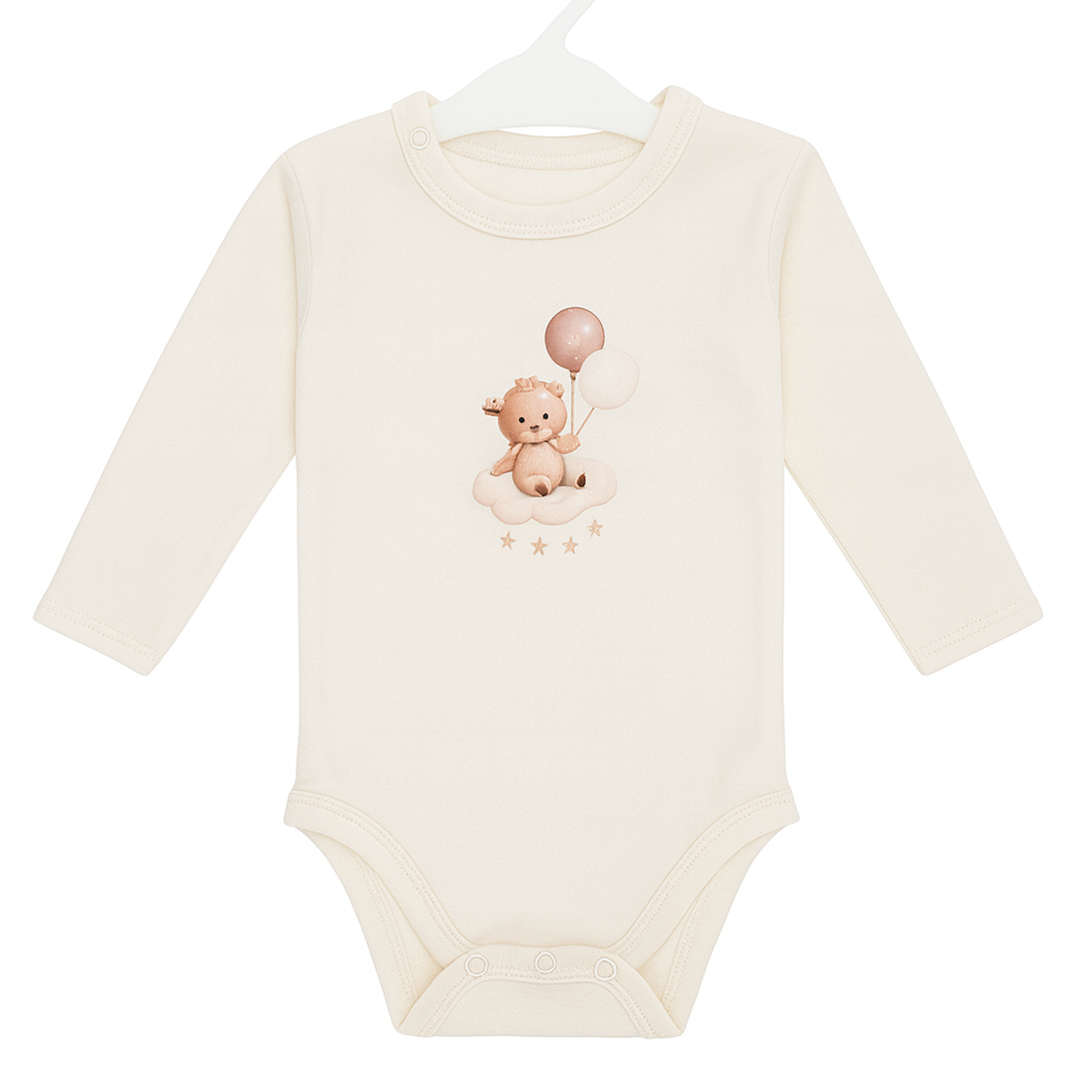 Body bébé manches longues – Ultra-doux, 100% coton interlock