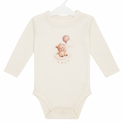 Body bébé manches longues – Ultra-doux, 100% coton interlock