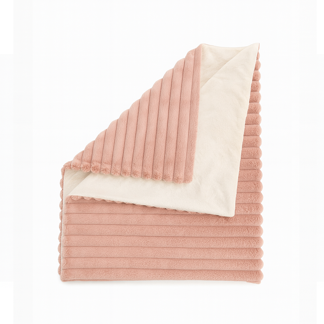 Couverture Bébé Ultra-Douce Réversible – 90×110 cm | Confort & Chaleur