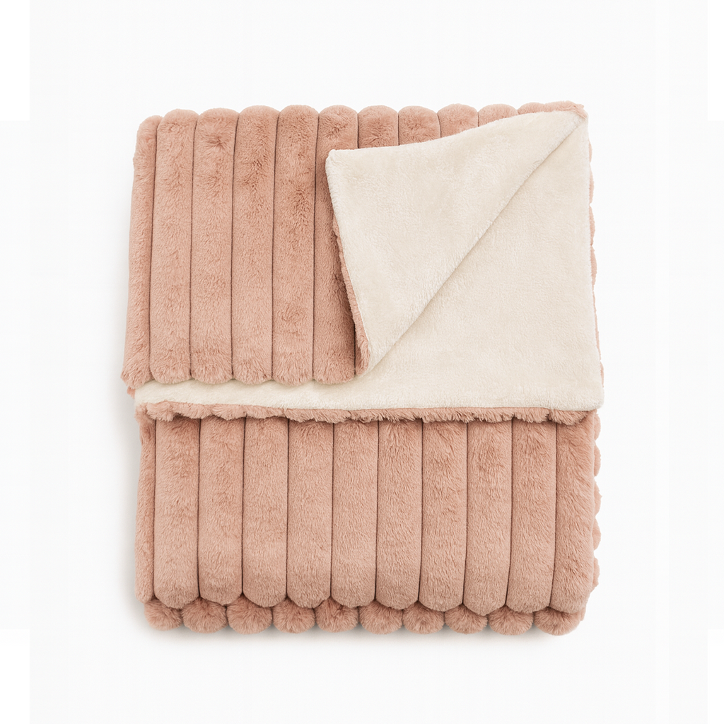 Couverture Bébé Ultra-Douce Réversible – 90×110 cm | Confort & Chaleur