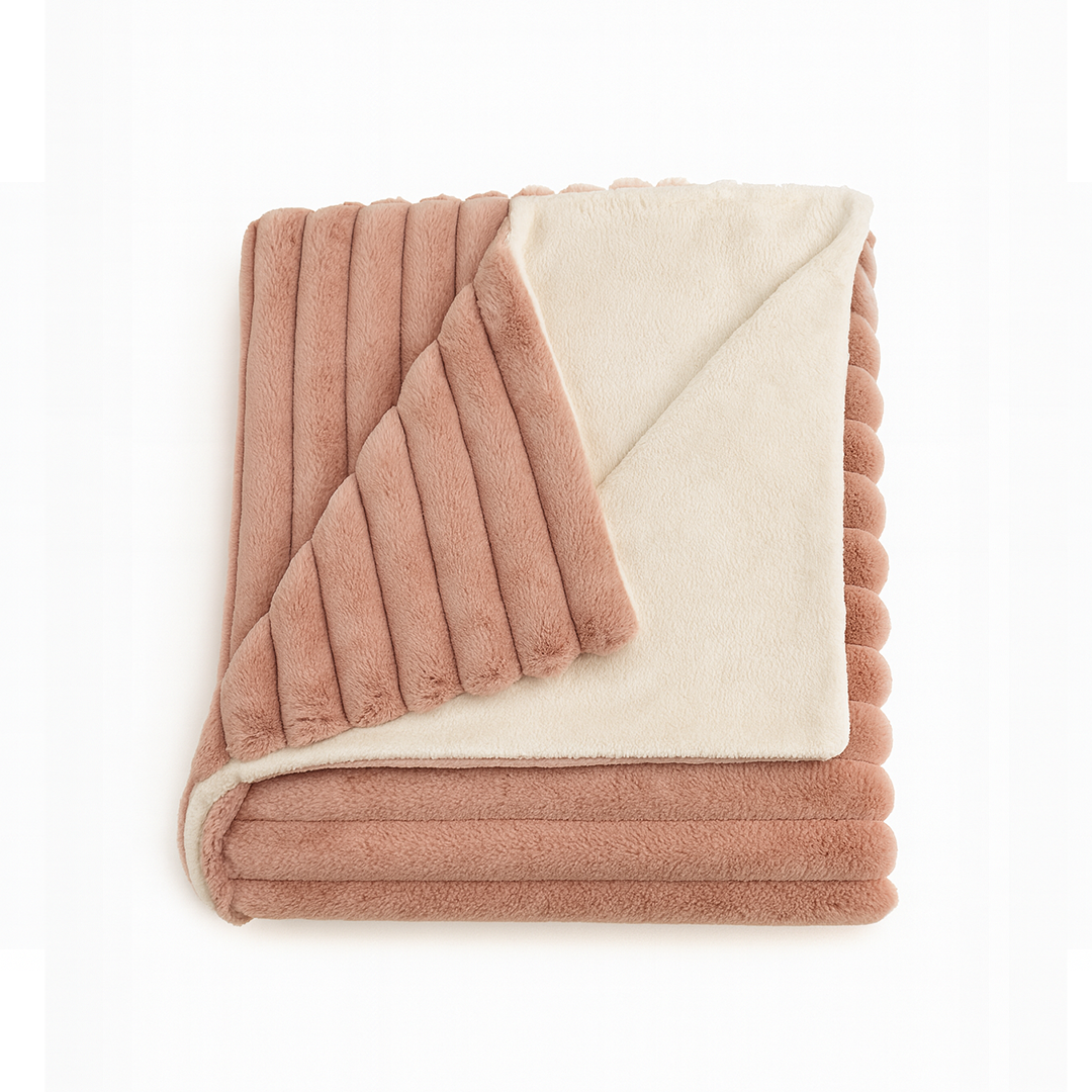 Couverture Bébé Ultra-Douce Réversible – 90×110 cm | Confort & Chaleur