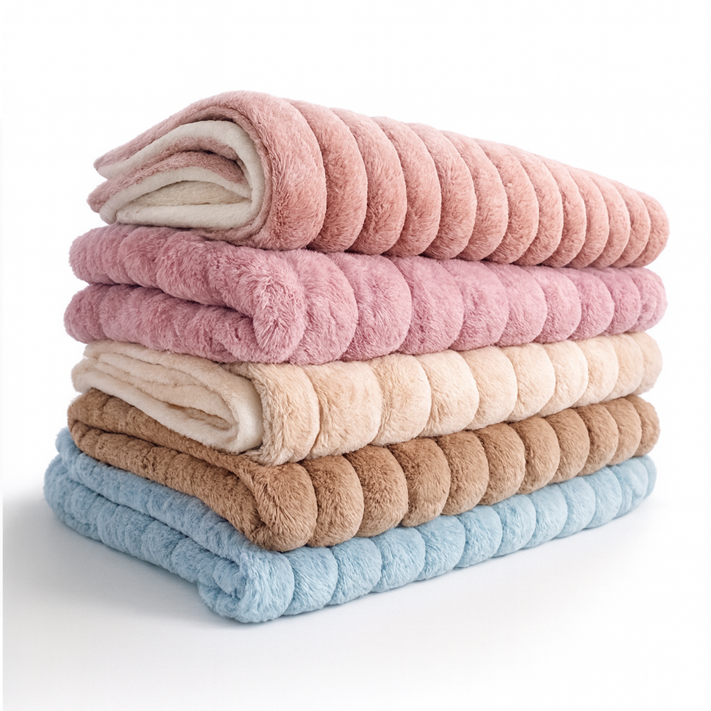 Couverture Bébé Ultra-Douce Réversible – 90×110 cm | Confort & Chaleur