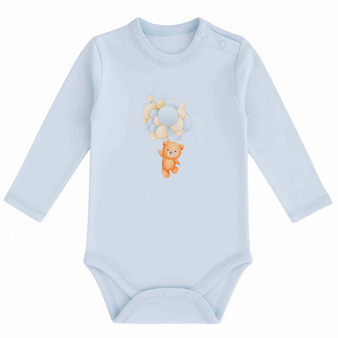 Body bébé manches longues – Ultra-doux, 100% coton interlock
