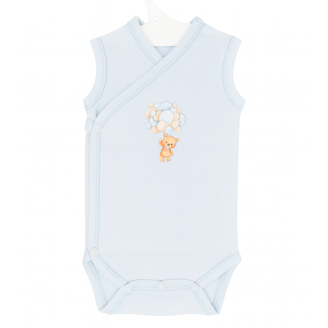 Brassière bébé sans manches croisée – Ultra-douce, 100% coton interlock